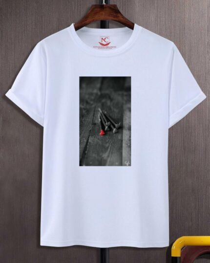 Love in Style Heart Graphic Printed White Tee-318