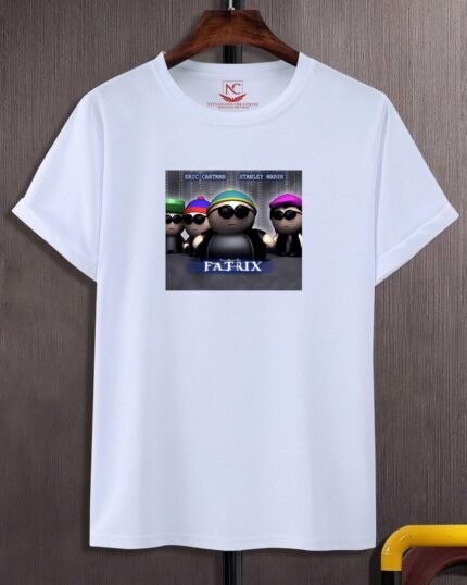 Fatrix Graphic Printed White T-Shirt-332