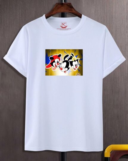 Animaniacs Graphic Printed White T-Shirt-352