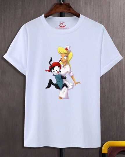 Wakko Warner Classic Graphic Printed White Tee-354