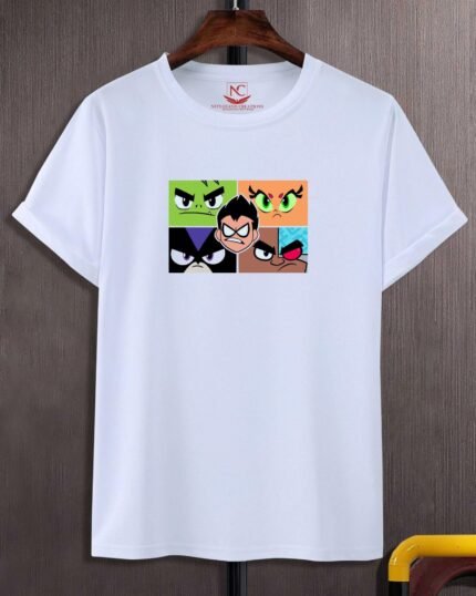 Beast Boy Graphic Printed White T-Shirt-382