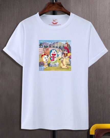 Doraemon Dreams White Graphic Tee-395