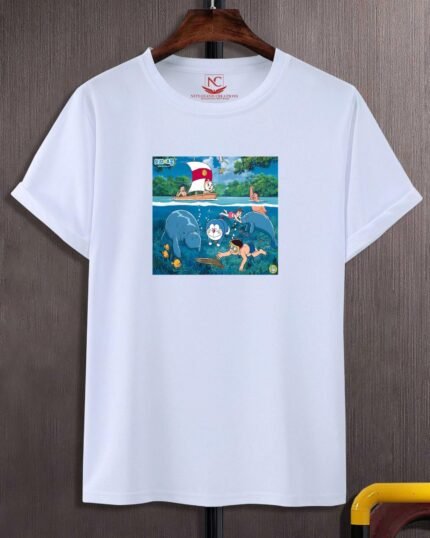 Doraemon Dreams White Graphic Tee-396