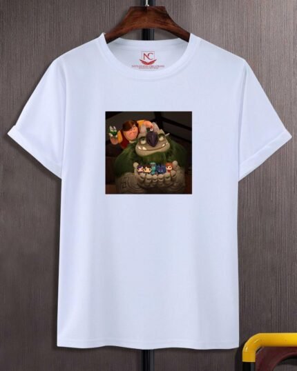 The Croods Graphic Printed White T-Shirt-412