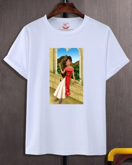 Princess Elena Graphic Printed White T-Shirt-421
