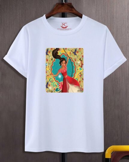Princess Elena Graphic Printed White T-shirt-432