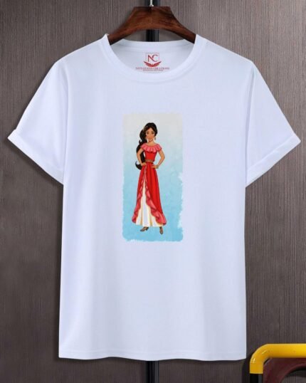 Princess Elena Royal Graphic Printed White T-shirt-434