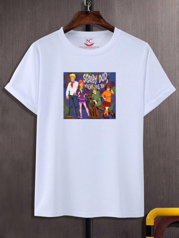 Scrappy-Doo Graphic Printed White T-shirt-445