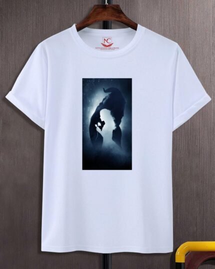 Beast Graphic Printed White T-Shirt-446