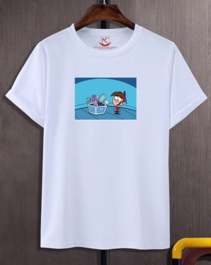 Timmy Turner Graphic Printed White T-Shirt-517