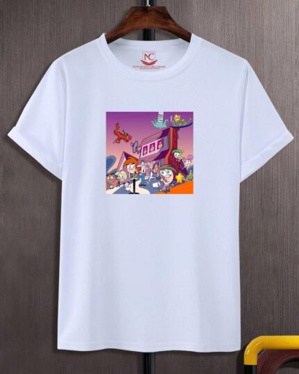 Timmy Turner Graphic Printed White T-Shirt-526