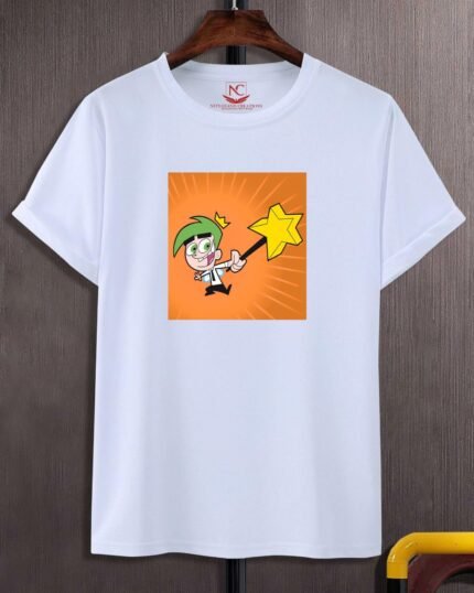 Timmy Turner Graphic Printed White T-Shirt-527