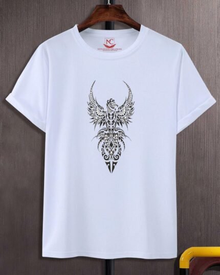 Authentic Maori Graphic Printed White T-Shirt-543