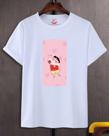 Shin-chan Fun Moments Graphic Printed White T-Shirt-561