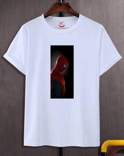 Spider-Man Graphic Printed White T-Shirt-563