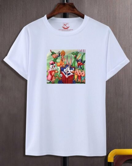Looney Tunes Graphic Printed White T-Shirt-575