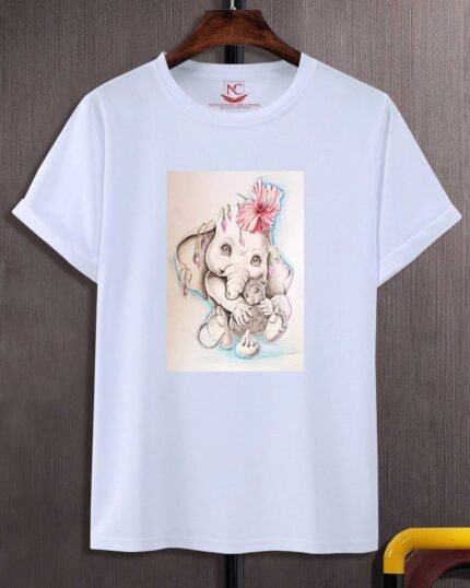 Ganesh Graphic Printed White T-Shirt-614