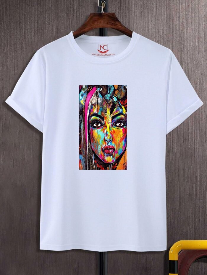 Artistic Printed T-Shirt for Men - Polyester: Elevate Your Style with Artful Expression-1100010 - Image 2