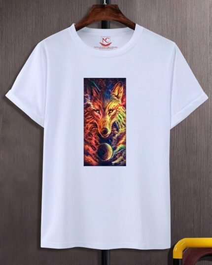 Fantasy Wolf Polyester T-Shirt
