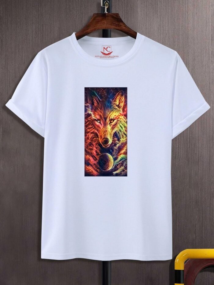 Fantasy Wolf Polyester T-Shirt