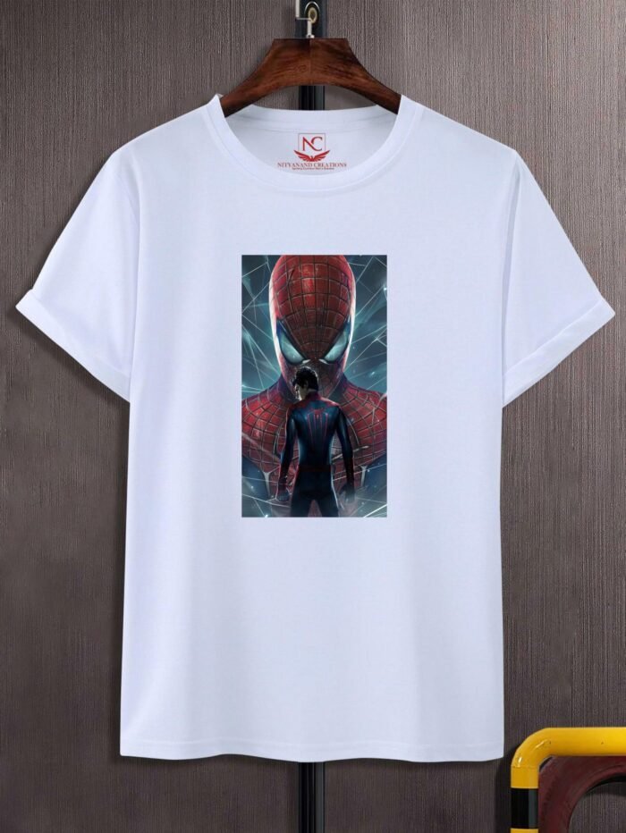Spider Graphic Printed Polyester T-Shirt