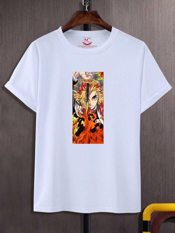 Demon Slayer Graphic Printed Polyester T-Shirt