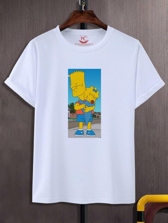 The Simpsons Graphic Printed Polyester T-Shirt