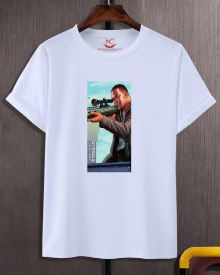 Franklin Clinton Graphic Printed White T-Shirt
