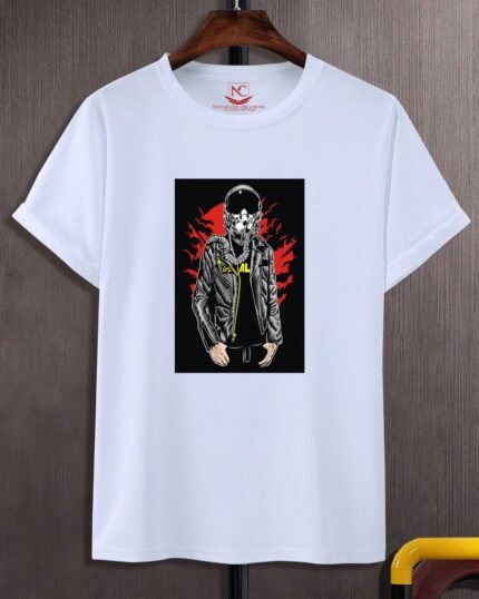 Heavy Metal Fighter Pilot Round Neck T-Shirt for Men
