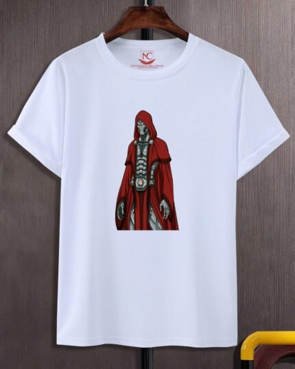 Alex Ross Warforged Graphic Printed White T-Shirt – Epic Artistry Meets Bold Fashion-110181