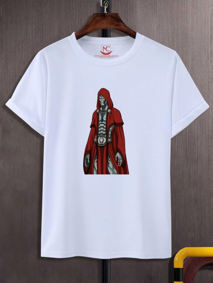 Alex Ross Warforged Graphic Printed White T-Shirt – Epic Artistry Meets Bold Fashion-110181