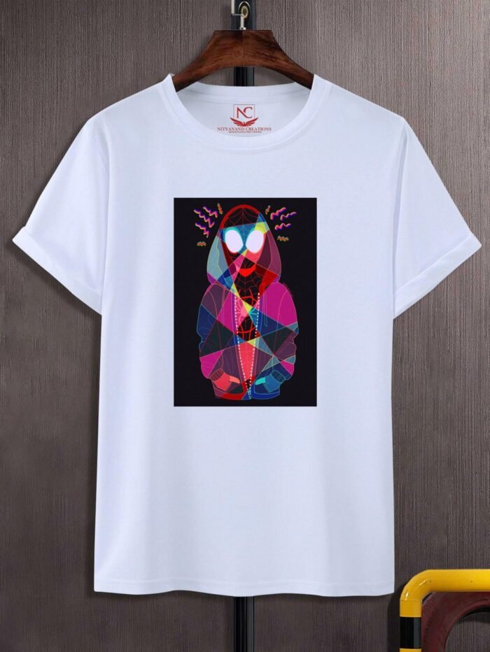 Glitched Miles Round Neck T-Shirt for Men