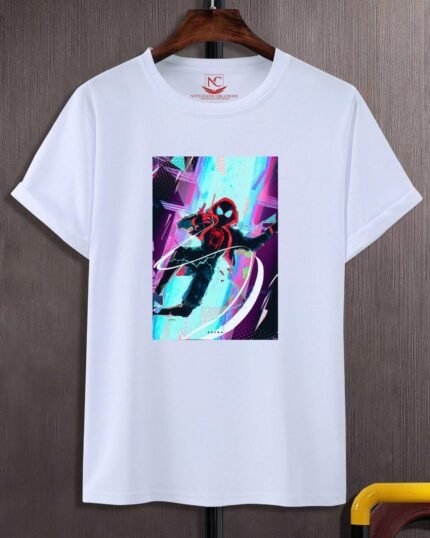 Miles Morales Art Round Neck T-Shirt for Men