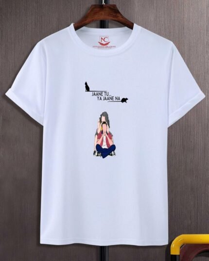 Jaane Tu Ya Jaane Na Graphic Printed White T-Shirt