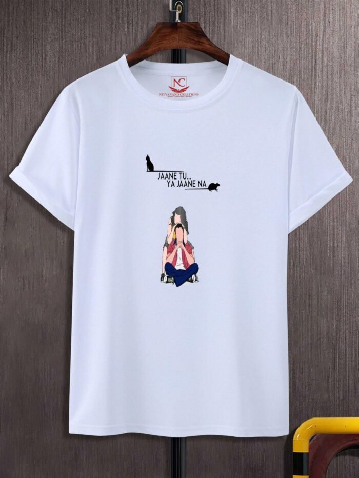 Jaane Tu Ya Jaane Na Graphic Printed White T-Shirt