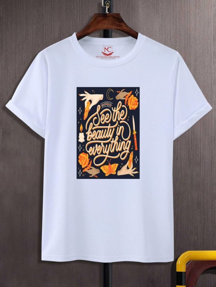 See the Beauty in Everything Round Neck T-Shirt for Men