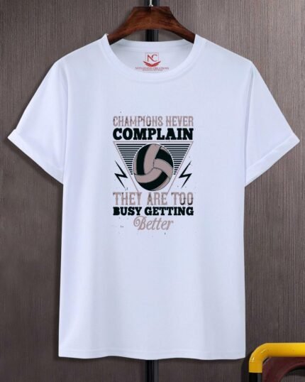 Champions Never Complain Round Neck T-Shirt for Men