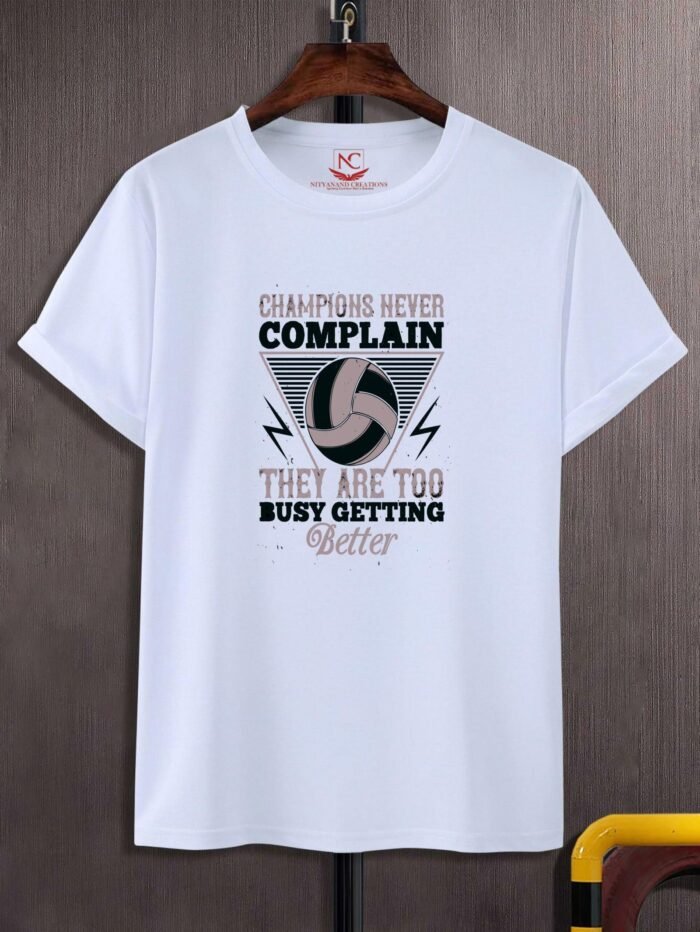 Champions Never Complain Round Neck T-Shirt for Men