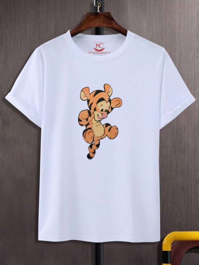 Tigger Graphic Printed White T-Shirt Bounce into Adventure