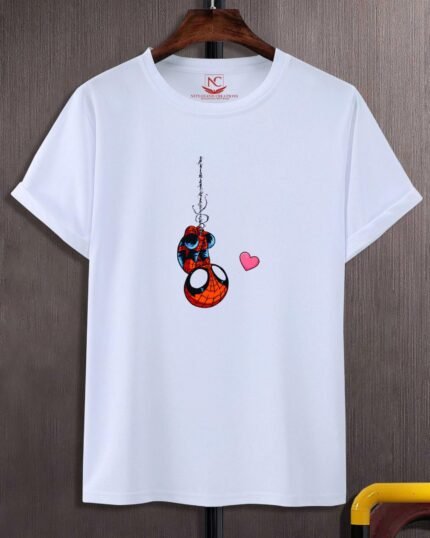 Spider-Man Graphic Printed White T-shirt