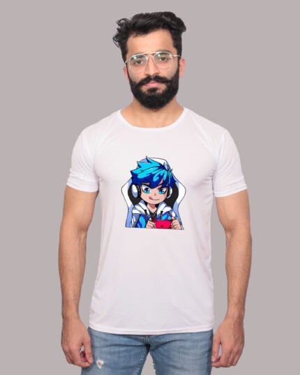 Hattori Graphic Printed White T-Shirt -1200279