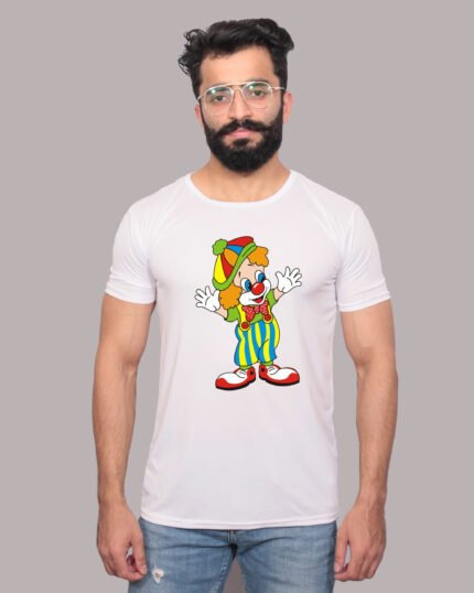 Joker Chaos Graphic Printed White Tee-1200306