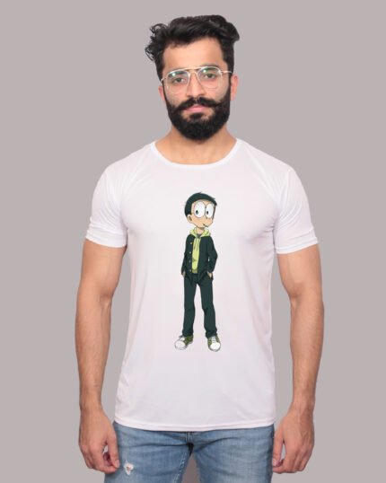 Nobita Graphic Printed White T-Shirt-1200337