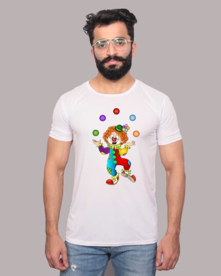 Joker Chaos Graphic Printed White T-Shirt-1200345